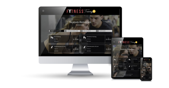 Demo de reservas online para el sector de entrenador personal