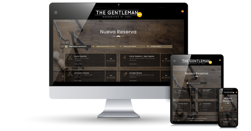 Demo de reservy para una barbería