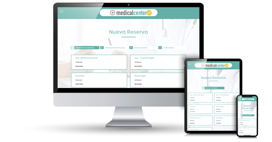 Demo de reservy para una clínica médica