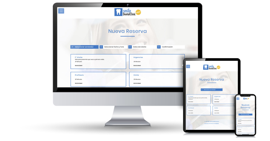 Demo de reservy para una clínica dental